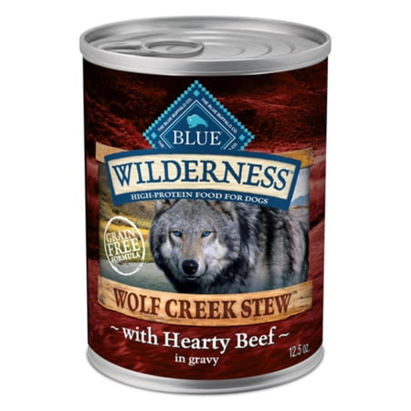 (Pack of 12) Blue Buffalo Wilderness Wolf Creek Stew, Hearty Beef in Gravy 12.5 Oz