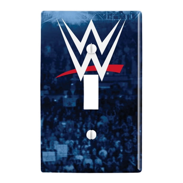Wwe Crowd Logo Plastic Wall Decor Toggle Light Switch Plate Cover Walmart Com Walmart Com
