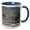 Blue/White, variant on 3drose, Ephesus Theatre - Archaeology, Architecture, Celcus, Ephesus, Roman Ruins, History, Ancient, Turkey, 15oz Mug