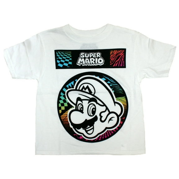 Super Mario Bros Mario Big Girl's T-Shirt Large (10-12)