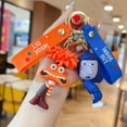 thumbnail image 3 of Disney Inside Out Keychains Cartoon Joy Sadness Anger Disgust Fear Action Figures Dolls Key Rings Kawaii Bags Pendants Kids Toys DMH, 3 of 6