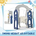 thumbnail image 4 of CIPACHO 5 in 1 Toddler Slide and Swing Set, Kids Playground Climber Slide Playset with Telescope, Kids Indoor Outdoor Play Equipment, Blue, 4 of 13