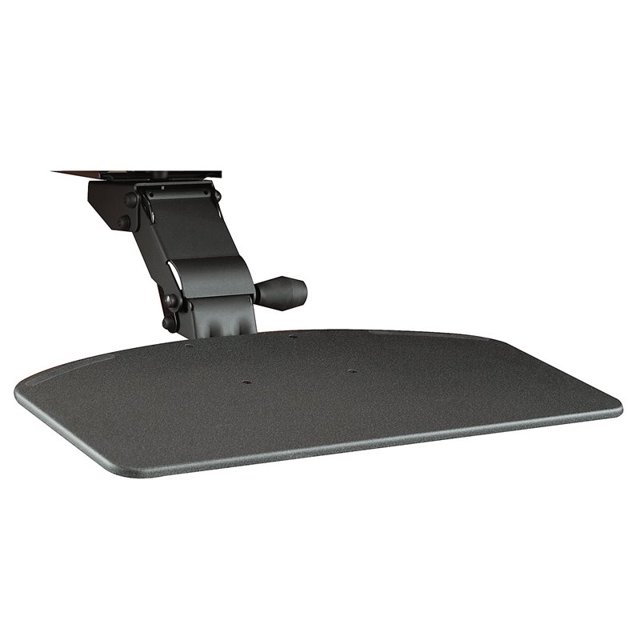 Bush Business Furniture Articulating Metal Keyboard Tray in Galaxy Finish