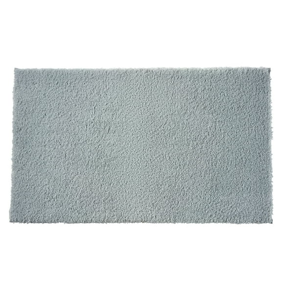 Better Homes & Gardens Ultra Soft Polyester Bath Rug, 20"x34", Soft Silver