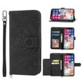 thumbnail image 1 of For Iphone X /xs Case, Leather Wallet Flip Case With Strap, 1 of 5
