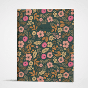 Class Act Stationery Floral Book Bound Paper 10"x8" Journal, 100 CR Sheets