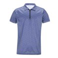 thumbnail image 5 of 2 Piece Short Sets for Men Summer Beach Outfits Striped Texture Zipper Shirts & Shorts Casual Vacation Set, 5 of 5