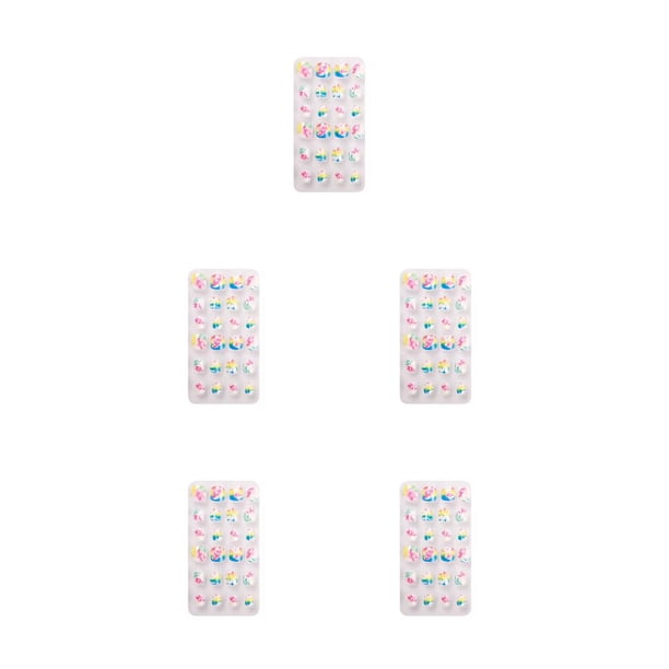 Qarigey 1 Juego de puntas de uñas artificiales estilo de dibujos animados
