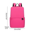thumbnail image 2 of Fiudx Mini Mochila de Color Liso, Ligera, con Cierre de Cremallera, Tela Fácil de Limpiar, Cómodas Correas de Hombro, Ideal para Excursiones de Un Día, 35 X 23 X 13 Cm., 2 of 5