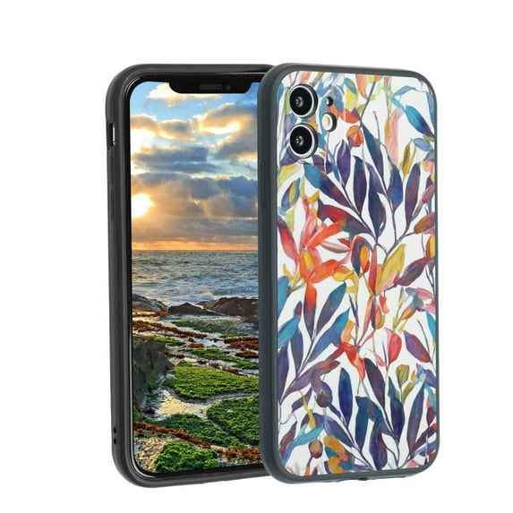 Colorful-52 Phone Case, Degined for iPhone 12 Case Men Women, Flexible Silicone Shockproof Case for iPhone 12