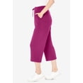 thumbnail image 4 of Woman Within Plus Size Petite Sport-Knit Pull-On Capri Pants, 4 of 6
