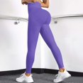thumbnail image 2 of TGPMGRZ Leggings for Women Scrunch Lifting Gym Seamless Workout Leggings Tummy Control Yoga Pants Purple Size M, 2 of 7