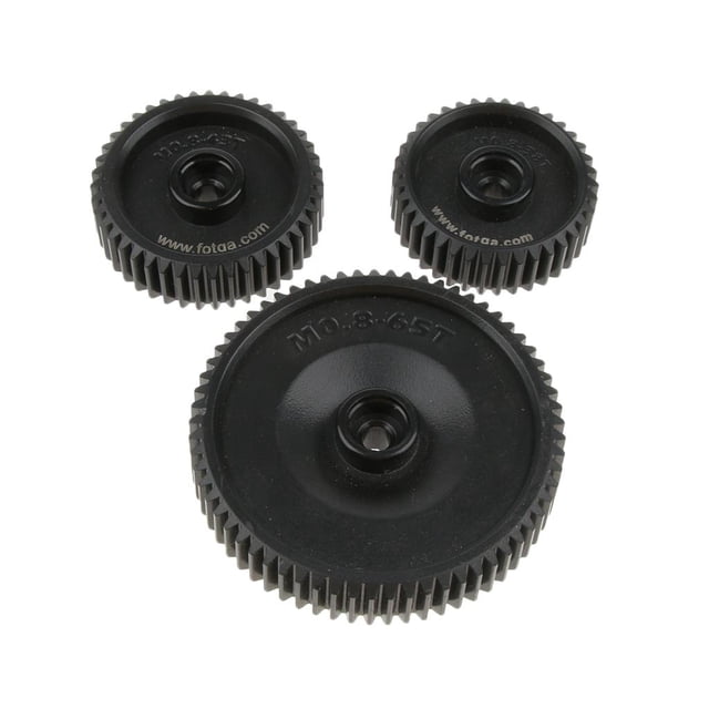 3 Unidades / Set Lente Estándar 38T 43T 65.8mm Adaptador para DP3000 II-S 2S Seguir Enfoque (Negro) jinwen Seguir Focus Pitch Gear