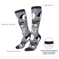thumbnail image 4 of Balery Cute Dog Faces Calcetines novedosos Calcetines deportivos Calcetines hasta la rodilla Calcetines de algodón Calcetines originales y geniales, 4 of 6