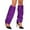 Z01-Purple, variant on YAYUBA Women's Glitter Sequin Leg Warmers Sparkly Long Knee High Leg Sleeve Socks for Party 80s Dance Accessories