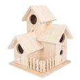 thumbnail image 1 of Greenadscape Casita De Pájaros De Madera Colgante Color Con Decorativo Para Jardín Y Hogar, 1 of 6