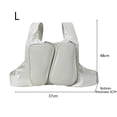 thumbnail image 3 of Bolsa De Pecho Molle Bolsas de chaleco informales para hombres, bolsa de pecho masculina portátil de PU para viajes de senderismo (blanco L) Ehuebsd Para Estrenar, 3 of 6