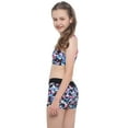 thumbnail image 3 of CHICTRY Girls Two Piece Swimwear Tankini Set Crop Tops with Shorts Swimsuit Colorful 10, 3 of 7