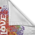 thumbnail image 3 of Ambesonne Hippie Kitchen Curtains, Peace Love Pacifism, 55"x39", Multicolor, 3 of 3