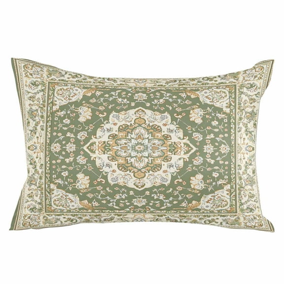 Southwestern Sage Green Throw Pillow Cover 24 x 36 Inch Decorative Pillow Cover Tribal Antique Boho-Chic Heritage Lumbar Pillowcase Seasonal Rectangle Cushion Case for Couch Sofa Bed Living Room