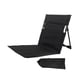 thumbnail image 1 of Silla de playa con respaldo, silla de estadio, colchoneta de playa, sillón, suelo de playa Negro, 1 of 8