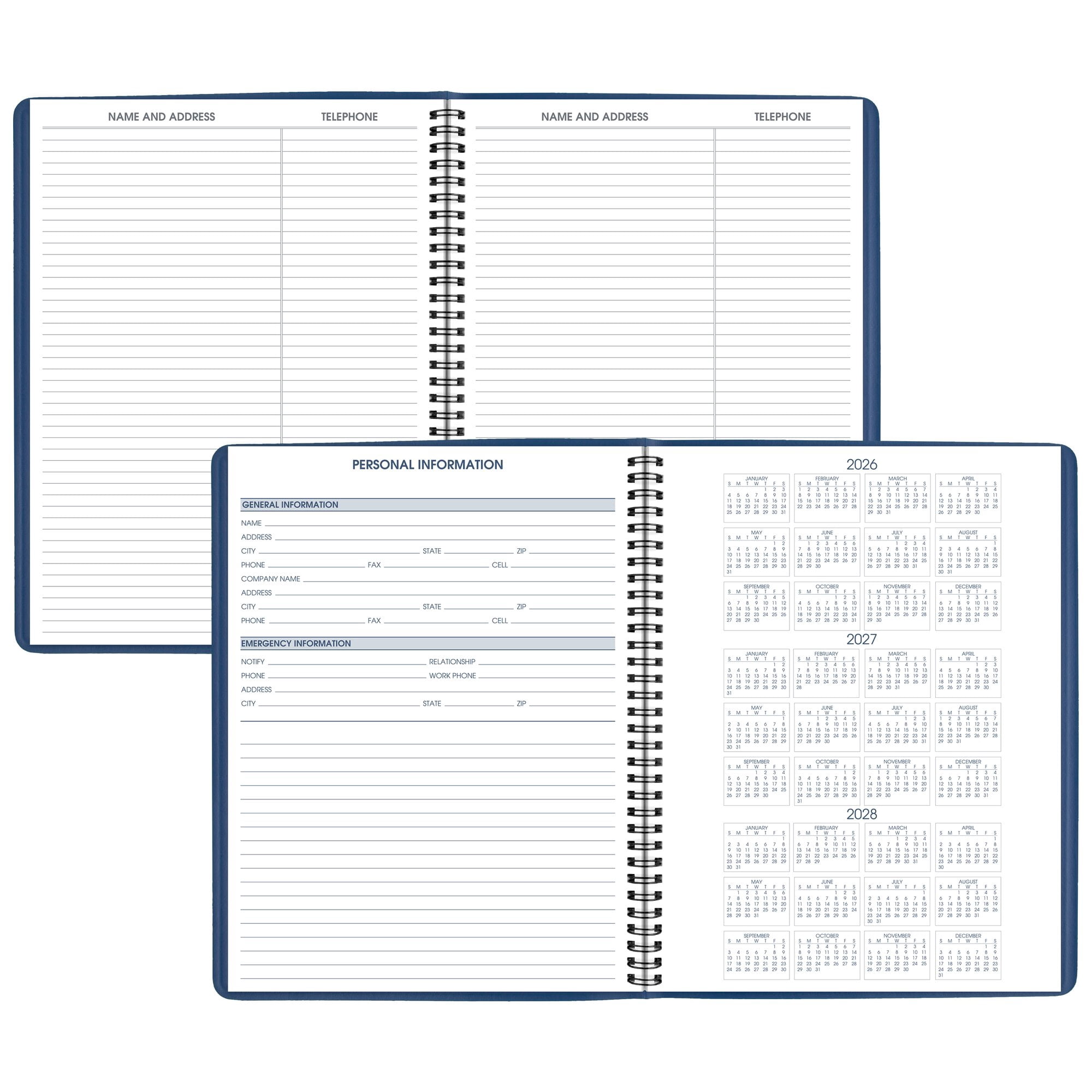 AT-A-GLANCE 2027 Weekly Appointment Book Planner Blue Large 8 14 x 11 - Weekly