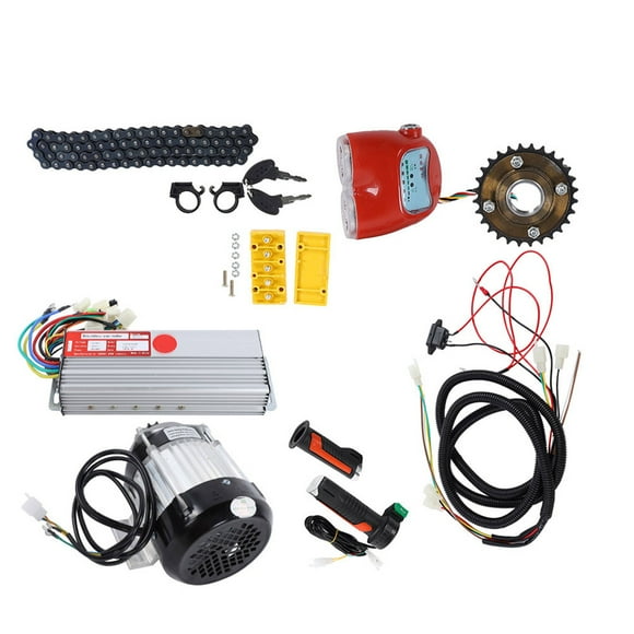 Electric Bike Motor Kit, Stable Speed DIY Motor Conversion Kit Work Smoothly and Quietly for Electric Bicycle for Rickshaw for Electric Tricycle
