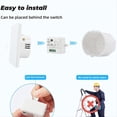 thumbnail image 2 of Smart Home Touch Switch Light Electrical 433Mhz Remote Control Wall Panel Button Receiver Led Lamp Controller, 2 of 6
