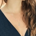 thumbnail image 3 of Gem Stone King 925 Silver and 10K Yellow Gold IGI Certified Lab Grown Diamond Infinity Pendant Necklace for Women | Heart Shape 1 Ct | D-E Color | VS1-VS2 Clarity | with 18 inch Chain, 3 of 4