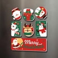 thumbnail image 3 of YISITIAN Christmas Decor Magnet Set - 12 PCS Santa Reindeer Snowmen & Tree Stickers for Fridge AZ1014-0006, 3 of 6