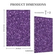 thumbnail image 3 of Daiia Purple Glitter Pattern Decorator Wall Plate Child Safe Outlet Cover, Switch and Outlet Covers,Size 1-Gang 5.0" x3.0" , Polycarbonate Thermoplastic-Style V, 3 of 6