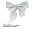 thumbnail image 7 of Big Bow Brooch Organza 3D Embroidery Double-layer Collar Chest Decor Anti-exposure DIY Stitching Clothing Accessories Wedding Party Clothes Adornment, 7 of 7