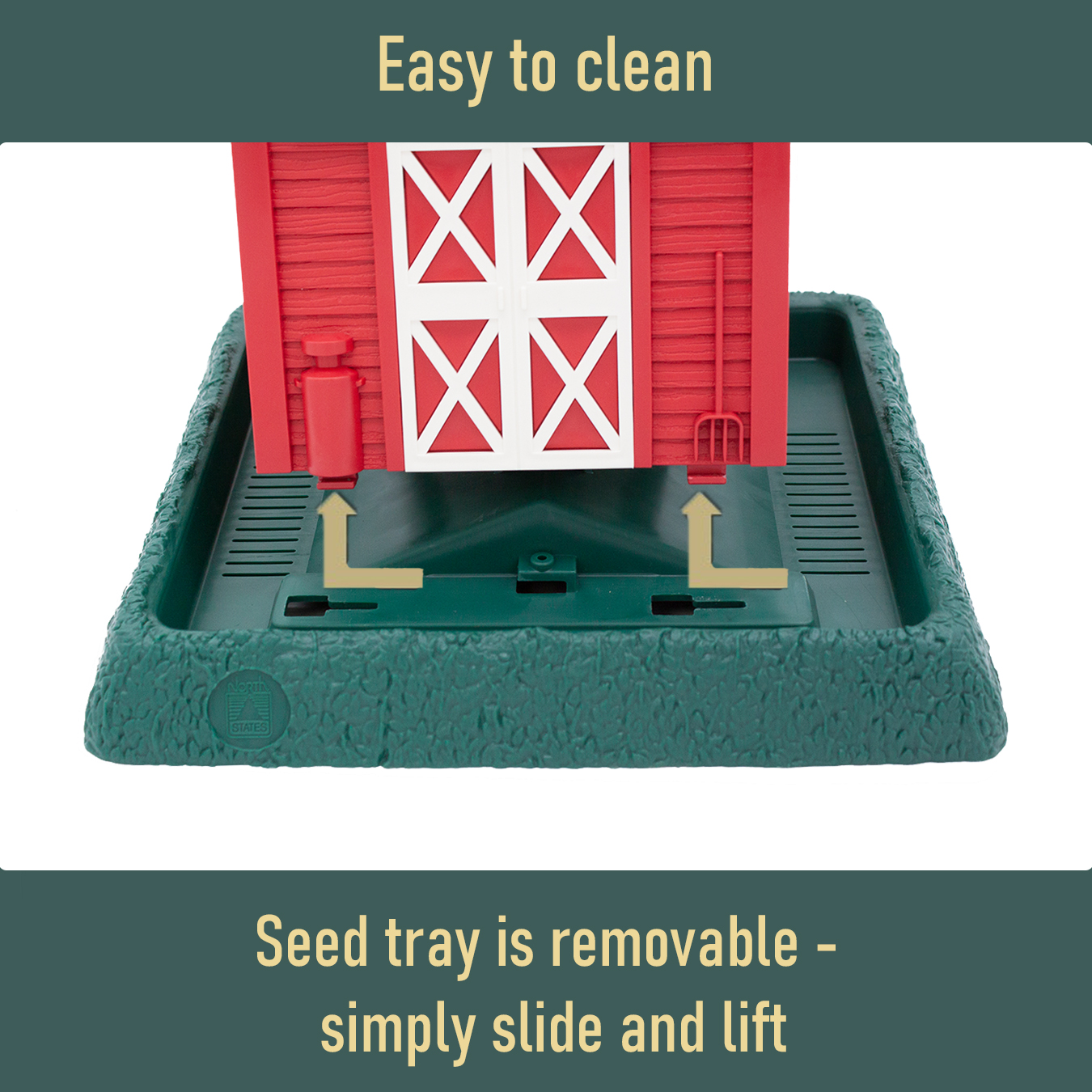 North States Red Barn Hopper Bird Feeder 5 lb photo 5