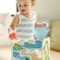 thumbnail image 6 of Melissa & Doug Rollables Wooden Ocean Slide Infant and Toddler Toy (5 Pieces) - FSC Certified, 6 of 10