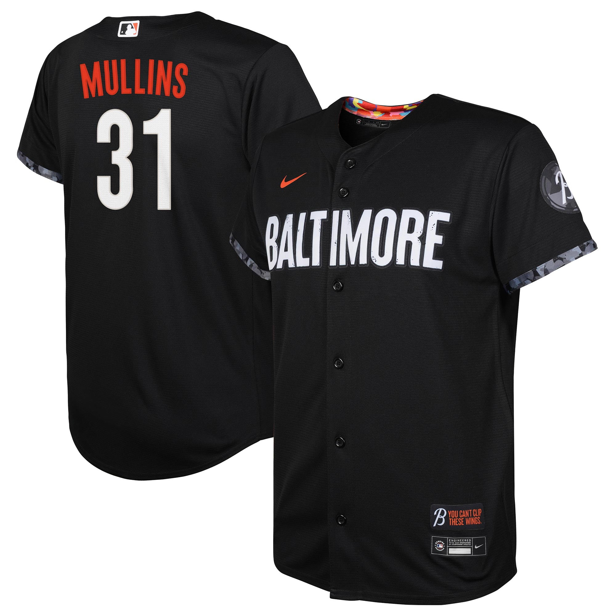 Youth Nike Cedric Mullins Black Baltimore Orioles 2023 City Connect