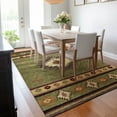 thumbnail image 6 of Addison Rugs Mayfield Washable Southwest Aztec Green Rectangle Rug, 3' x 5', 6 of 6