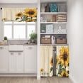 thumbnail image 6 of Farmhouse Sunflowers Kitchen Window Curtains Valance and Tier Set 36 Inch, Summer Floral 3 Piece Set Short Curtains for Window Treatment Tiers for Living Room Bedroom, 6 of 6
