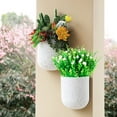 thumbnail image 2 of MAMOWEAR Artificial Flowers for Outdoors Fake Camellia Flowers Plants UV Resistant Faux Mums Flowers for Spring Outside Planter Window Box Garden Décor, 2 of 7