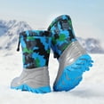 thumbnail image 4 of Dream Pairs Boys Girls Waterproof Slip Resistant Snow Boots Mid-Calf With Warm Faux Fur Lined Outdoor Booties For Little/Big Kids, 4 of 6