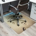thumbnail image 2 of Mind Reader Office Chair Mat for Hardwood Floors, Polycarbonate, 47.25"L x 35.25"W x 0.125"H, Tan, 2 of 8