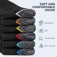thumbnail image 2 of COOPLUS Mens Crew Socks Athletic Cushioned Breathable Running Socks Comfortable Daily Wear for Men 6 Pairs, 2 of 9