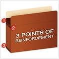 thumbnail image 4 of Pendaflex Expanding Accordion File Pockets, Extra Durable, Expands 3.5", Legal Size, Reinforced with Dupont Tyvek Material, 10/Box (15423), Brown, 4 of 5