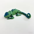 thumbnail image 6 of 3D Printed Color-Changing Chameleon Statue - Self-Adaptive Lizard Figurine with Glowing Eyes, Realistic Scales, No Electricity Needed, Durable Plastic Indoor, 6 of 9