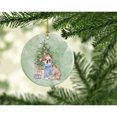 thumbnail image 2 of Christmas English Bulldog #2 Ceramic Ornament 2.8 in x 2.8 in, 2 of 3