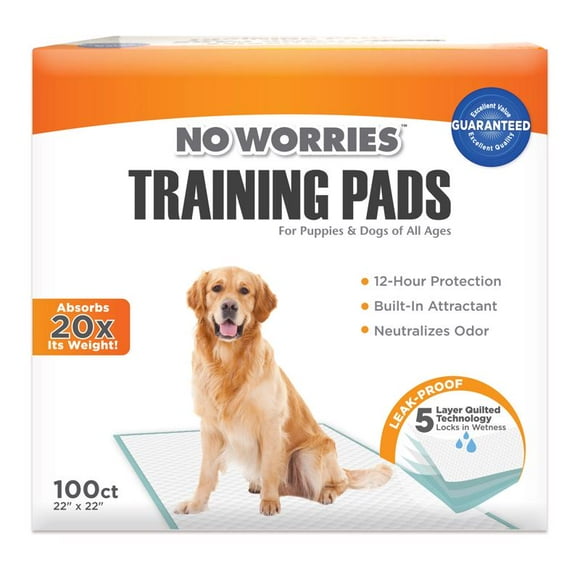 Almohadillas de entrenamiento Four Paws No Worries de plástico, paquete de 100