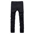 thumbnail image 4 of Defitshape Men's Ripped Jeans Destroyed Tapered Leg Skinny Demin Pants Stretch Distressed Black 38W x 32L, 4 of 5