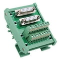thumbnail image 1 of DB15 DIN Rail Interface Module Terminal Block Female Head DIN Rail Mount Interface Module Screw Terminal Block Board Connector, 1 of 8