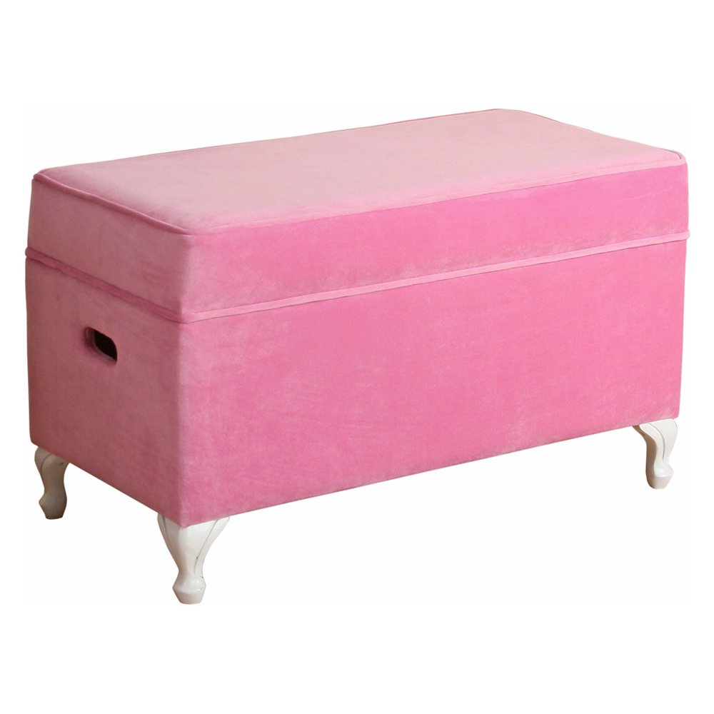 Homepop Diva Bella Storage Bench Pink