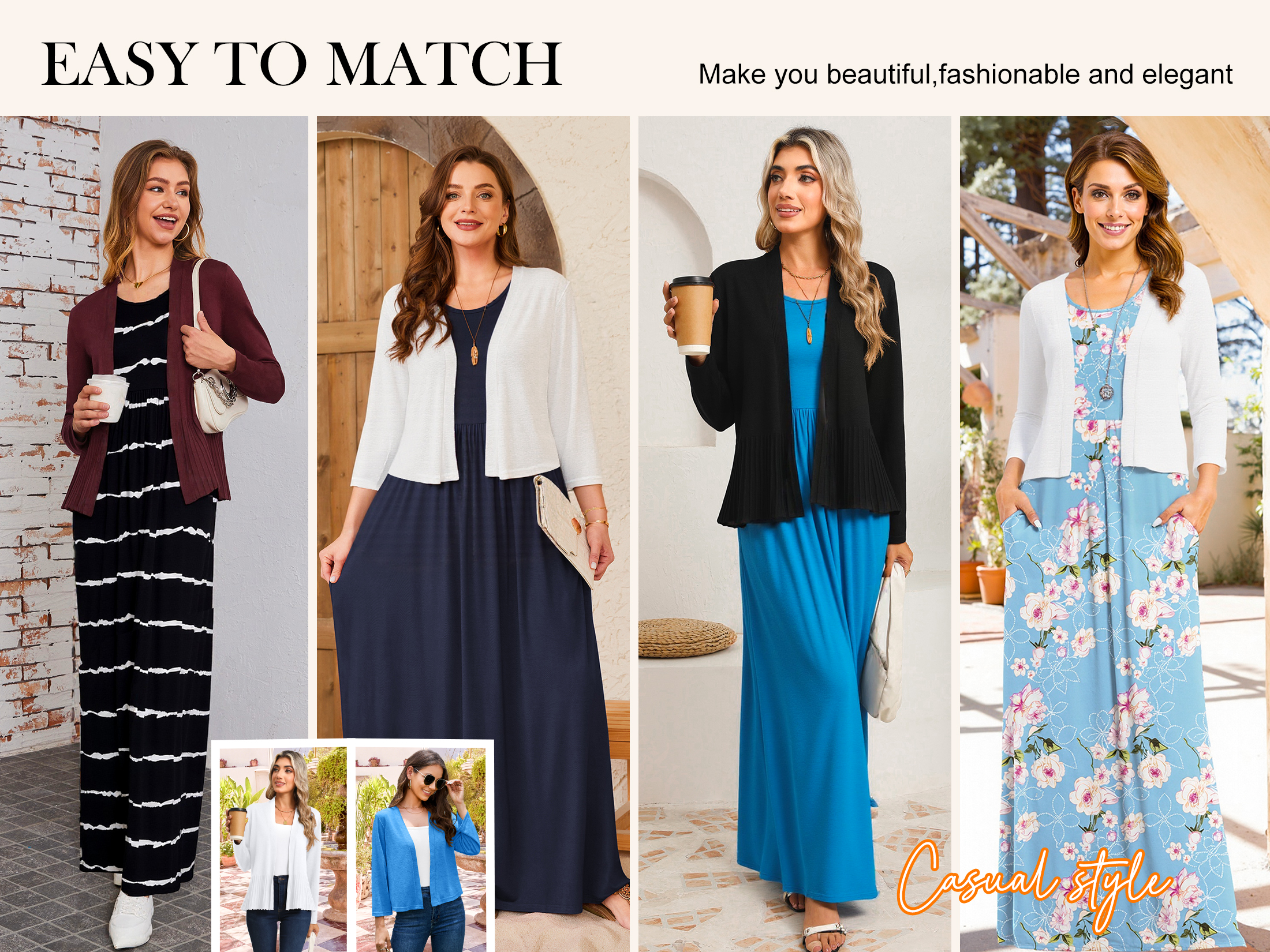 Asklazy Women's Long Sleeve Maxi Dress with Pockets photo 6