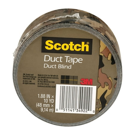 Scotch Duct Tape Duct Blind 1.88-Inch by 10-Yard
